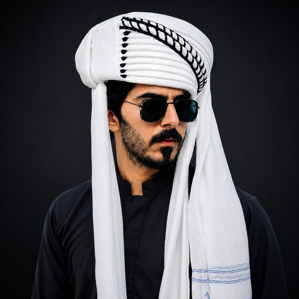 Premium White Tribal Dastar