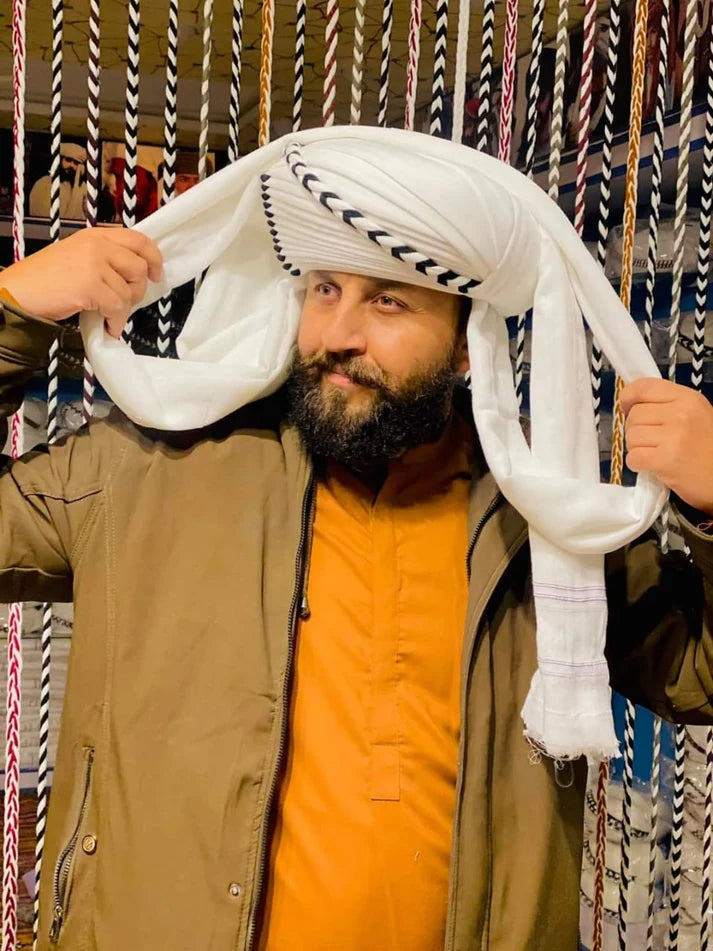 Balochi Traditional Turban – Handcrafted Heritage Elegance black chebuk KS