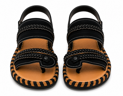 Black Balochi Mehr Chappal