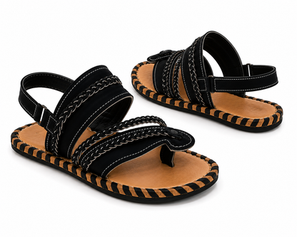 Black Balochi Mehr Chappal