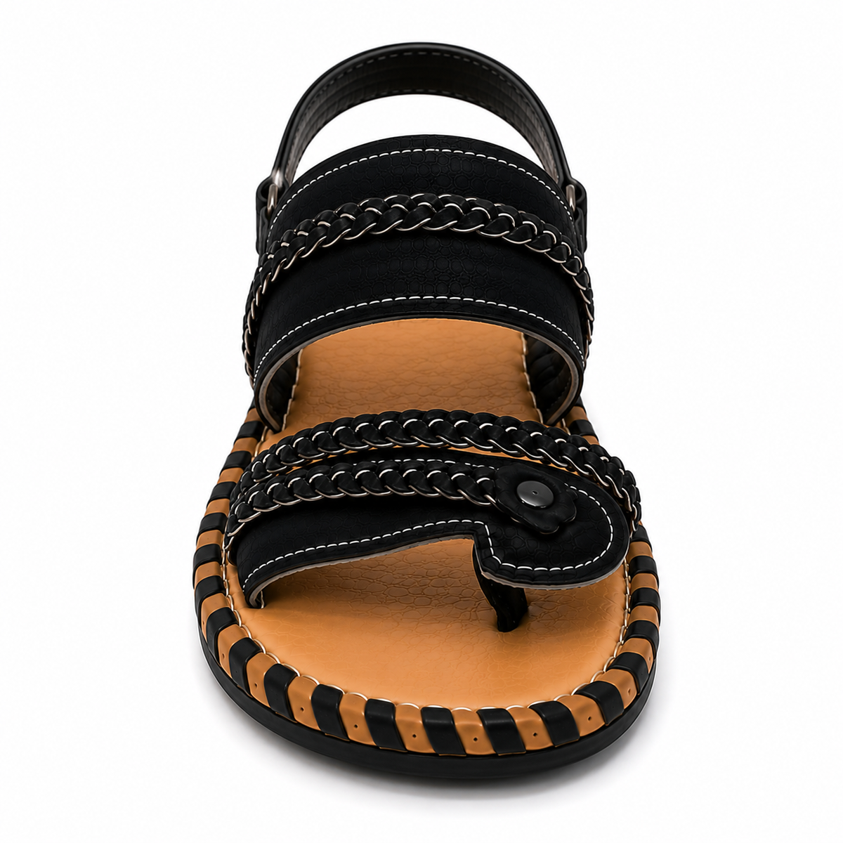 Black Balochi Mehr Chappal